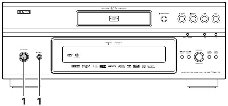 DENON DVD-A1XV - MODIFICATION DES REGLAGES PAR DEFAULT - 1