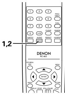 DENON DVD-770SD - Switching the Audio Language (Multiple Audio Function) - 1