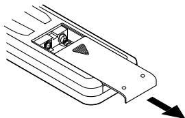 DENON DVD-770SD - Inserting Batteries - 1