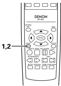 DENON DVD-770SD - Umschalten des Winkels (Multiple Winkel-Funktion) - 2