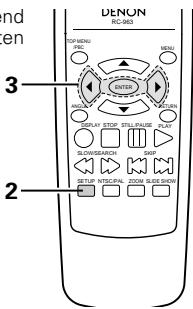 DENON DVD-770SD - ÄNDERUNG DER STANDARD-EINSTELLUNGEN - 1