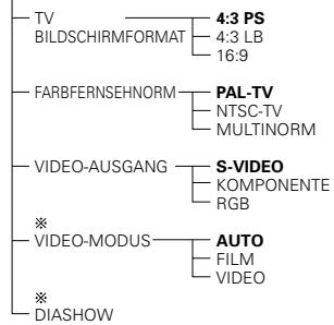 DENON DVD-770SD - Zu verwendende Setup-Punkte - 1