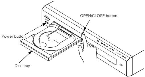 DENON DVD-770SD - Opening and Closing the Disc Tray - 1