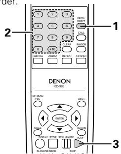 DENON DVD-770SD - PLAYING TRACKS IN THE DESIRED ORDER - 1