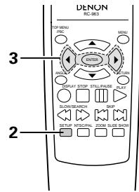 DENON DVD-770SD - CHANGING THE DEFAULT SETTINGS - 2