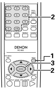 DENON DVD-770SD - Using the DVD Menu - 1