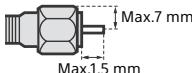 SONY KD-43XE7005, KD-49XE7005, KD-55XE7005, KD-65XE7005 - Aanbeveling voor de F-stekker - 1