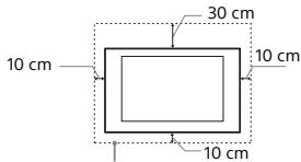 SONY KD-43XE7005, KD-49XE7005, KD-55XE7005, KD-65XE7005 - Installato a parete - 1