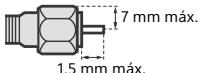 SONY KD-43XE7005, KD-49XE7005, KD-55XE7005, KD-65XE7005 - Recomendación sobre el conector de tipo F - 1