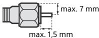 SONY KD-43XE7005, KD-49XE7005, KD-55XE7005, KD-65XE7005 - Empfehlung für Stecker des F-Types - 1