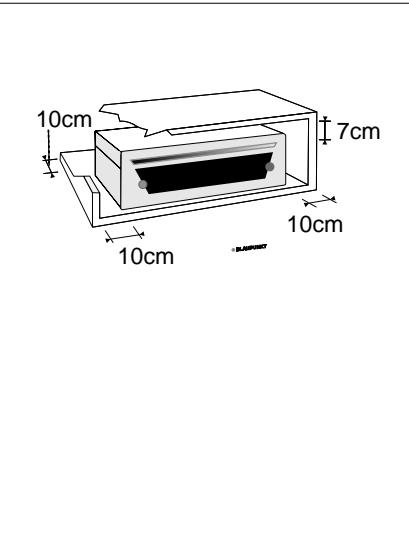 BLAUPUNKT DVD ME 4 LF - Positions de montage et utilisation des équcherres de fixation - 2