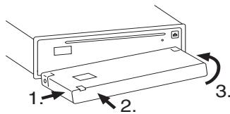 BLAUPUNKT MONTE CARLO 28 - Attaching the control panel - 1