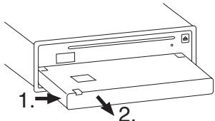 BLAUPUNKT MONTE CARLO 28 - Detaching the control panel - 1