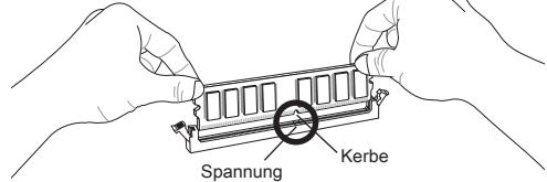 MSI C847MS-E33 - Vorgehensweise beim Einbau von Speicher Modulen - 2