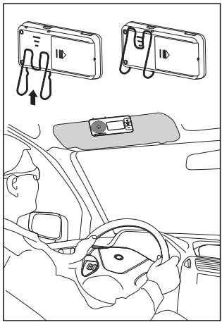BLAUPUNKT BT DRIVE FREE 311 - Installation sur le pare-soleil - 1