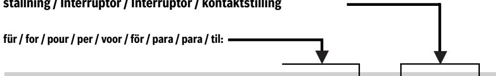 BLAUPUNKT CAN-INTERFACE RCI-4A-AUDI - Schalterstellung/ switch positions / Interrupteur / Interruttore / Schakelaars / Switchställning / Interruptor / Interruptor / kontaktstilling - 1