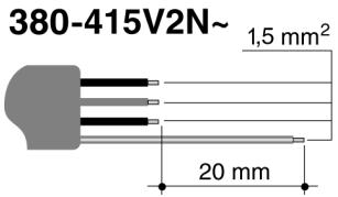 380-415V2N~ 1,5 mm² 20 mm