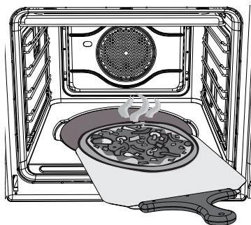 SMEG SCP112SG8 - Utilisation de la pelle à pizza (sur certains modèles uniquement) - 1