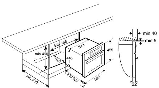 SMEG SCA45V2 - Mise en place du four - 1