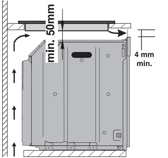 SMEG SI3950B - Sur le compartment d'encastrement du four - 2
