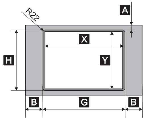 SMEG SI3950B - Dimensions encastrement plans de cuisson au ras - 2
