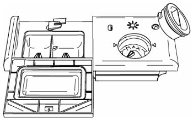 SMEG BLV1AZ-1 - Utilisation du distributeur du produit de lavage et de rinçage - 1