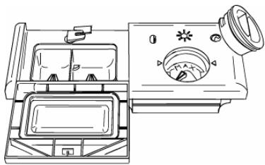 SMEG LSA6248B - Utilisation du distributeur du produit de lavage et de rinçage - 1