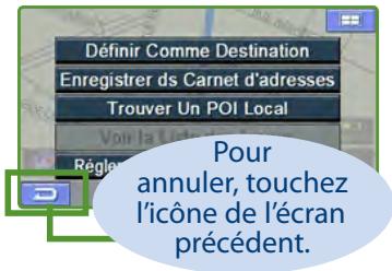 ALPINE PMD-B200P - Définir une destination directement depuis la carte - 2