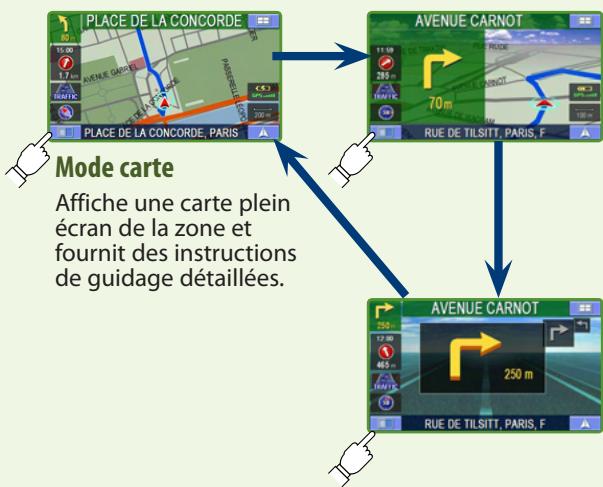 ALPINE PMD-B200P - Modifier l'affichage de la carte - 1