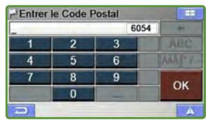 ALPINE PMD-B200P - Définir une destination par code postal - 2