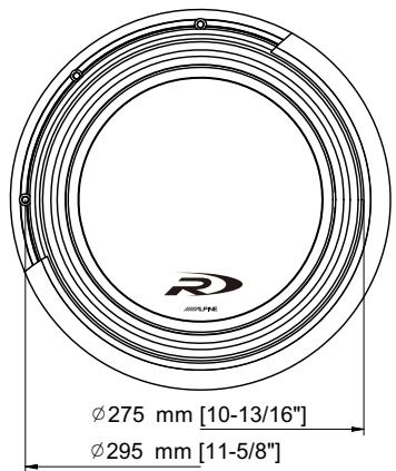 ALPINE SWR-1243D - Paramètres T/S mesurés/calculés avec bobines reliées en série, après rodage. - 1
