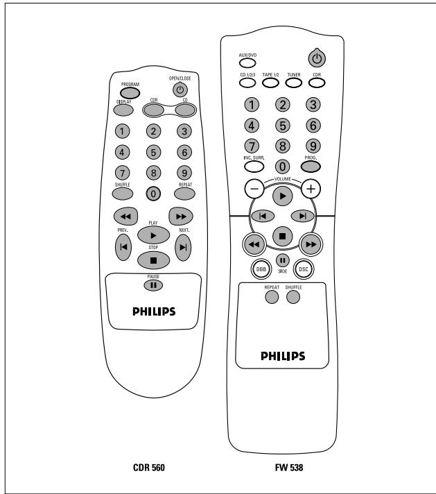 PHILIPS CDR560 - Commandes à distance - 1