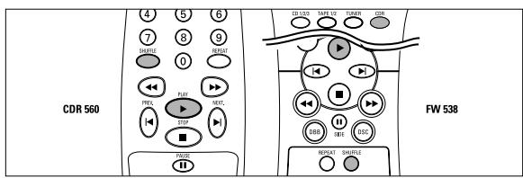 PHILIPS CDR560 - Reproducción aleatoria - 1