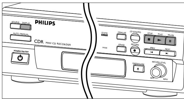 PHILIPS CDR560 - Para borrar todo el disco: - 2