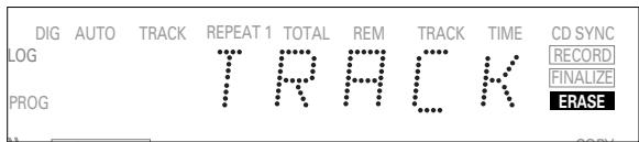 PHILIPS CDR560 - Para borrar la ultima pista: - 1