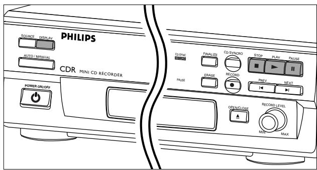 PHILIPS CDR560 - Lecture d'un disque compact - 1