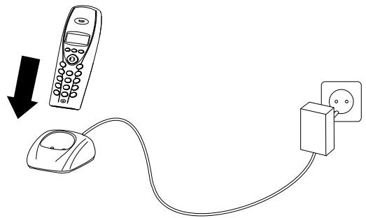 PHILIPS MF-JET 485 - Mise en service du combiné sans fil - 2