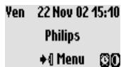 PHILIPS ONIS 300 VOX - L'écran en mode veille - 3