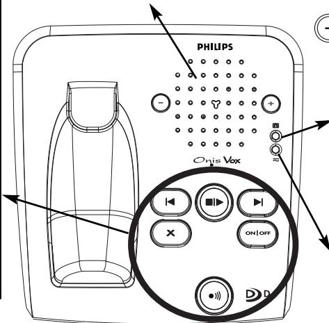PHILIPS ONIS 300 VOX - Le symbole batterie - 8