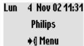 PHILIPS ONIS 300 VOX - L'écran en mode veille - 1
