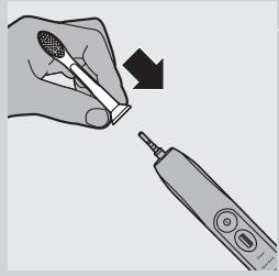 PHILIPS 900PLUS SERIES - Den Bürstenkopf befestigen - 1