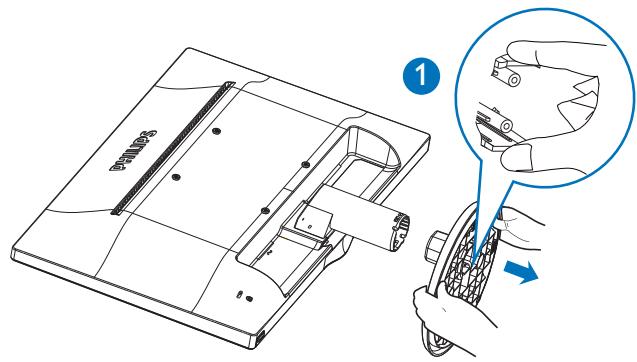 PHILIPS 223V5LHSB/00 - Déposer le support du socle - 2