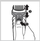 PHILIPS QG3330 - Trimning af stubbene - 2