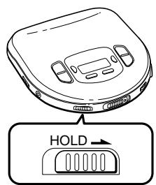 SONY D-368 - To lock the buttons - 1