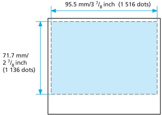 SONY DPP-EX50 - Printing range - 3