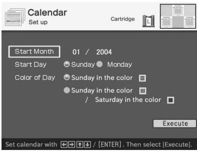 SONY DPP-EX50 - Set the calendar. - 1