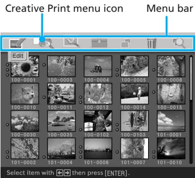 SONY DPP-EX50 - Press MENU. - 1