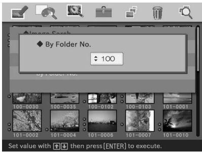 SONY DPP-EX50 - - When you select "By Folder No." - 1