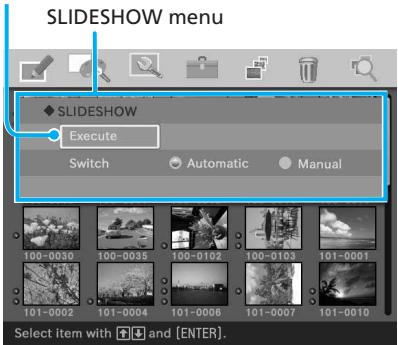 SONY DPP-EX50 - To exit the menu mode - 1