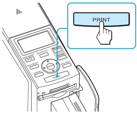 SONY DPP-EX50 - Press PRINT. - 1